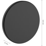 XXXL LED spoljašnje zidno svetlo PIATTA LED/9W/230V 3000/4000/6000K IP44 crna | Eponuda.com