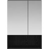  Kupaonski ormar s ogledalom Crni hrast 50 x 14,5 x 70 cm | shoptok.hr
