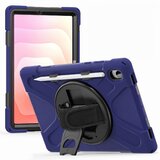 AVIZAR Ovitek proti Udarcem za Galaxy Tab S11 s Stojalom in Vgrajenim Mestom za S Pen, Modra, (5000274418) | Shoptok.si