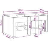  Kreveta za visoko spavanje djece 2 pcs Bijela Konstruirano drvo - Bijela 80 x 160 cm | shoptok.hr