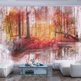  Samoljepljiva foto tapeta - Autumnal Forest 196x140 Cijene