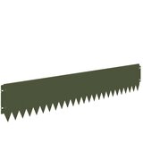 vidaXL Robovi trave 30 pcs 103 x 20 cm Jeklo Olivno zelena, (5000301487) Cene