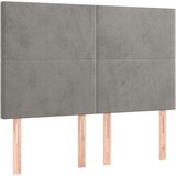 Box spring postelja z vzmetnico svetlo siva 140x200 cm žamet, (20790288) | Shoptok.si