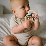 BabyOno Rattle With Teether 3m+ grizalo z ropotuljico Flower 1 kos | Shoptok.si