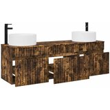  Set ormarića za kupaonicu 3 kom. Dimljeni hrast Smeđa 49 x 44,5 x 65,5 cm | shoptok.hr