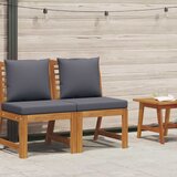  Modularna srednja sofa s tamnosivim jastucima bagremovo drvo | shoptok.hr