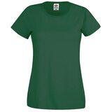 Fruit Of The Loom Green Women's T-shirt Lady fit Original Cene
