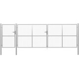  Vrtna vrata Čelik 500x150 cm Srebrna | shoptok.hr