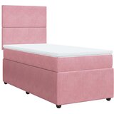  Box spring krevet s madracem ružičasti 100x200 cm baršunasti | shoptok.hr