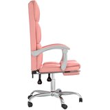 Uredski naslonjač od umjetne kože ružičasti | shoptok.hr