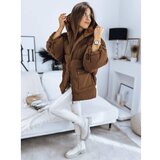DStreet PARIMA women's quilted jacket, camel TY3242 Cene