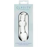 Clarity Utopian Mystique - analni dildo od rebrastog stakla (prozirno) | shoptok.hr