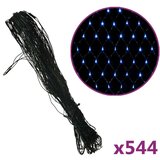  Božićna svjetlosna mreža svjetloplava 4 x 4 m 544 LED | shoptok.hr