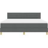  LED Box Spring Krevet Tamno siva 180 x 200 cm tkanina | shoptok.hr