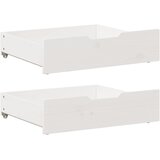  Ladice ispod kreveta 2 kom bijele 75x55x17 cm od borovine | shoptok.hr