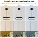  Brilagi - LED prigušiva luster na sajli FALCON MODERN LED/30W/230V 40 cm crna + daljinski upravljač | Eponuda.com