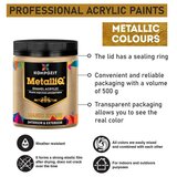 MetalliK kompozitna metalik akrilna boja 500g | Various Shades