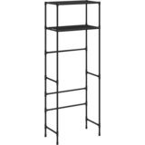 vidaXL Stojalo za nad stranišče 2-nadstropno črno 53,5x28x143cm železo, (20769033) | Shoptok.si
