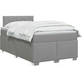  Boxspring krevet s madracem Svjetlosiva 120 x 200 cm Tkanina | shoptok.hr