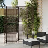 Furnova Pregrada za sobo 6 plošč rjav poli ratan, (21929812) | Shoptok.si