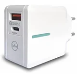 bavitel punjač 66W usb a+ type c bela keke F012 / WUW-T66