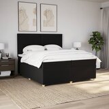  Krevet s oprugama i madracem crni 200x200 cm od tkanine | shoptok.hr