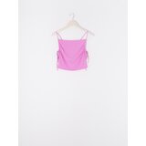 Sinsay Crop top u stilu negližea | shoptok.hr