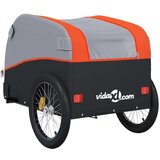  Kolesarska tovorna prikolica črna in oranžna 45 kg že | Shoptok.si