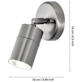 Eglo Stockholm 1 vanjska zidna gu10-led, inox | shoptok.hr