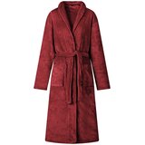  Bade mantil bez kapuljače Bordeaux Crvena s Flanel Cijene