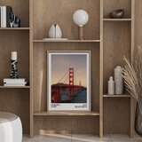 Styler Tiskana slika z okvirjem 50x70 cm Golden Gate – | Shoptok.si