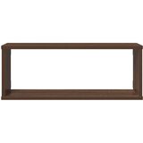  Kockaste zidne police 4 kom smeđi hrast 60 x 15 x 23 cm drvene | Eponuda.com