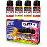 Green Stuff World Fluor Pigments Set 30ml - No. 1 | Set Fluorescentnih Pigmenata Br. 1 (4x30ml) Cene