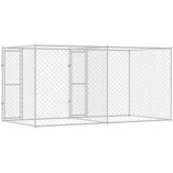 Kavez za pse Srebrno 400 x 200 x 200 cm Cinkani čelik | Eponuda.com