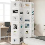 vidaXL Paravan 4-delni bel trden les pavlovnije | Shoptok.si