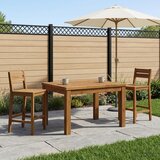  Stolić za kavu Prirodna 50 x 60,5 x 36 cm Čvrsto drvo akacije | shoptok.hr