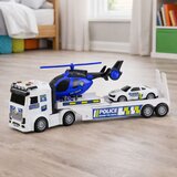  Policijski set vozil za igro z avtom in helikopterjem - bela/modra | Shoptok.si