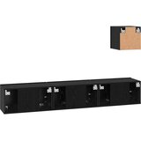  Set TV komoda 4 kom. Crni hrast Konstruirano drvo Crna 60 x 30 x 30 cm | shoptok.hr