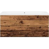 vidaXL Ormarić s ugrađenim umivaonikom boja starog drva 101x39,5x49 cm | shoptok.hr