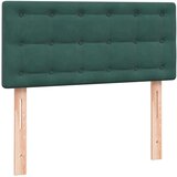 Box spring postelja z vzmetnico temno zelena 80x220 cm žamet, (21790774) | Shoptok.si