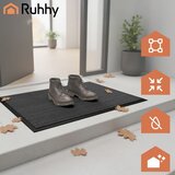 Ruhhy protuklizni otirač za vrata 60 x 90 cm, crno-sivi | shoptok.hr