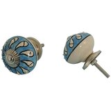  Gumb za pohištvo HF-104 (Vrsta pohištvenega ročaja: Gumb, Premer: 40 mm, Modre barve) | Shoptok.si