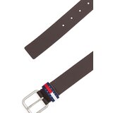 Tommy Jeans Pas 'RYAN 3.5' mornarska / rjava / rdeča | Shoptok.si