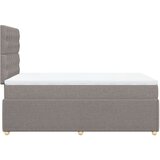 vidaXL Krevet s oprugama i madracem smeđesivi 120 x 190 cm od tkanine | shoptok.hr