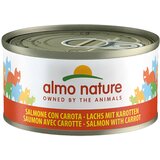 Almo Nature 6 x 70 g - Losos & korenje v želeju Cene