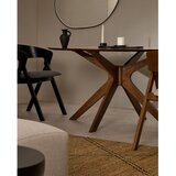 Kave Home Okrugao blagovaonski stol s pločom stola u dekoru oraha ø 120 cm Naanim – | shoptok.hr