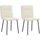 Maison Chic Jedilni stoli - Vzorci stoli 2 kosa krem žamet A315, (22031960) | Shoptok.si