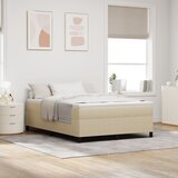 vidaXL Postelja Svetlo Zelena Siva 140x190 cm Kordurobna Tkanina, (22049930) | Shoptok.si