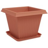  Saksije za biljke 6 pcs Crvena cigla 38 x 38 x 30 cm Plastika | shoptok.hr