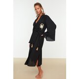 Trendyol Black Lobster Embroidered Kimono&Caftan | shoptok.hr